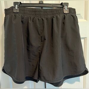 Black Athletic Shorts w POCKETS & Black Panties Underneath- 2.5” Inseam